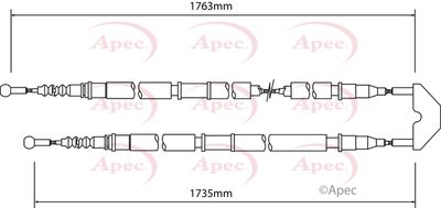 APEC Brake Cable CAB1457