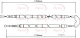APEC Brake Cable CAB1457