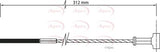 APEC Brake Cable CAB1452