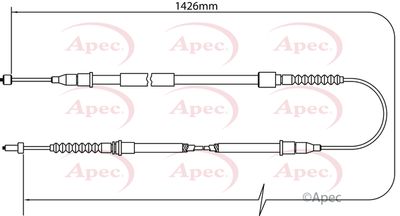 APEC Brake Cable CAB1468