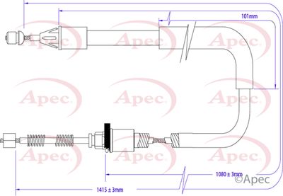 APEC Brake Cable CAB1364