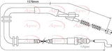 APEC Brake Cable CAB1514
