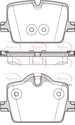 APEC Rear Brake Pads PAD2297