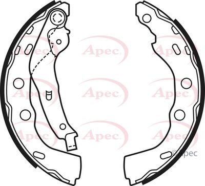 APEC Brake Shoes SHU709