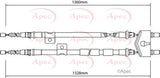 APEC Brake Cable CAB1139