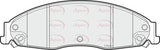 APEC Front Brake Pads PAD1702