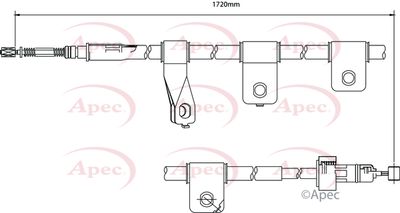 APEC Brake Cable CAB1233