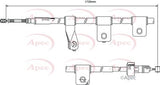 APEC Brake Cable CAB1233