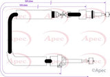 APEC Brake Cable CAB1338