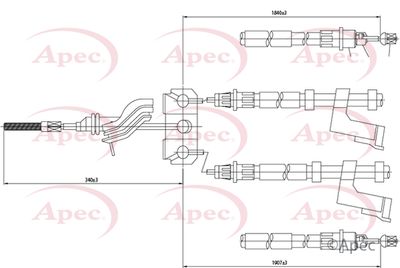 APEC Brake Cable CAB1368