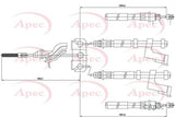 APEC Brake Cable CAB1368
