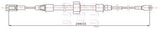 APEC Brake Cable CAB1587