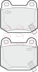 APEC Rear Brake Pads PAD1392